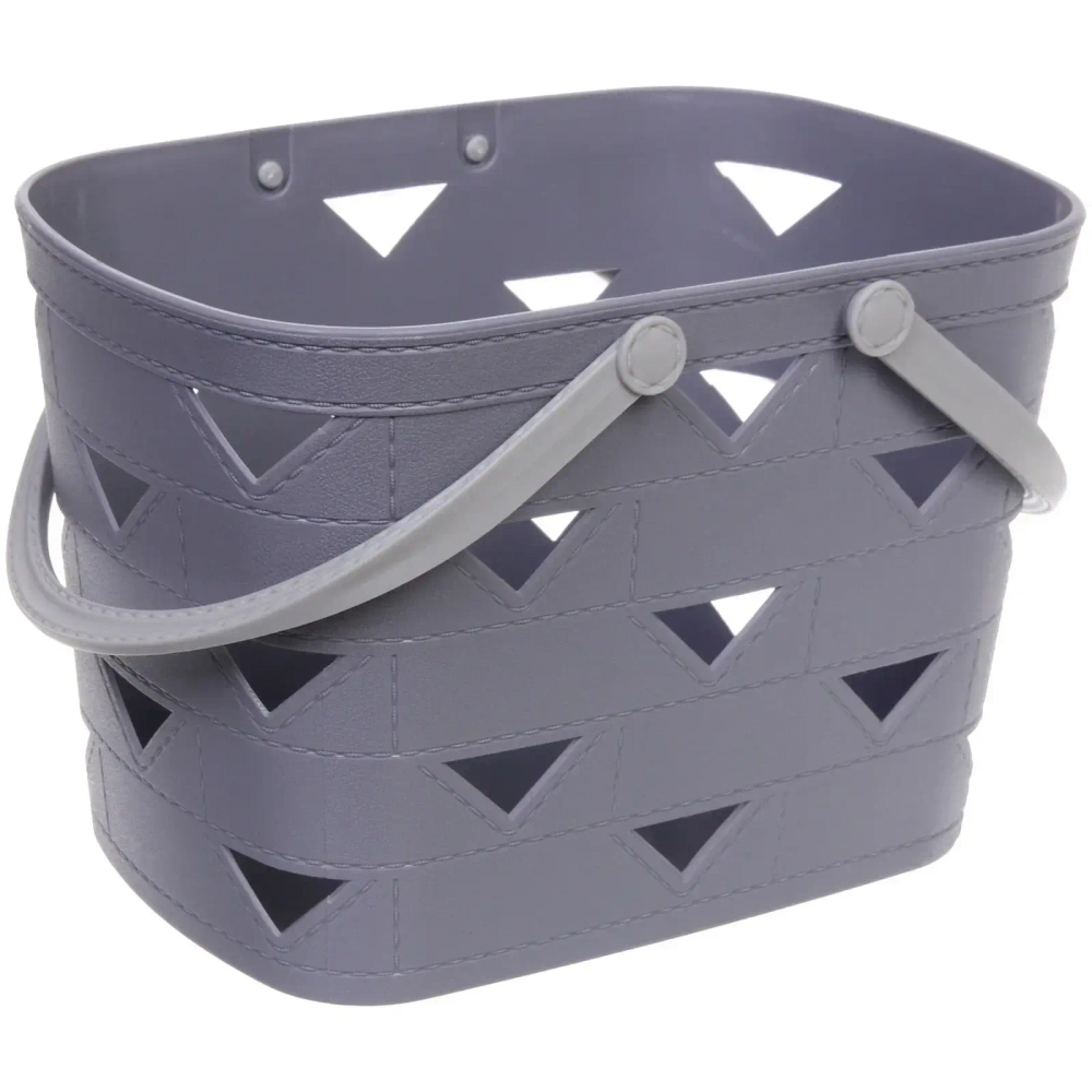 Корзинка для хранения с ручками «ЛЕРБЕРГ», цвет пыльно серый, 26.5*18*17см