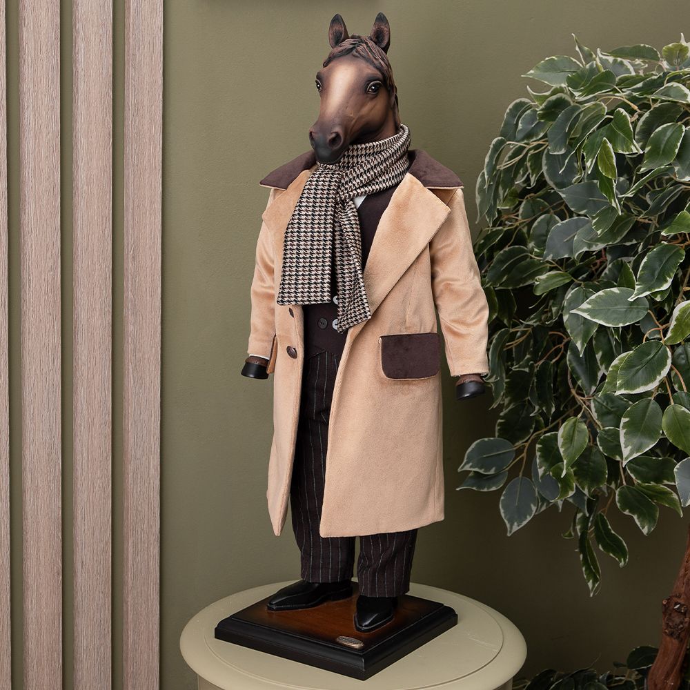 Кукла интерьерная коллекционная Конь Сэр Джон