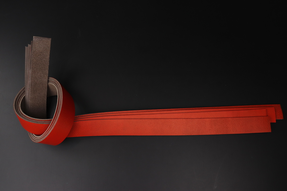 Ременная заготовка мандарин с лицевой отделкой + плита Терра