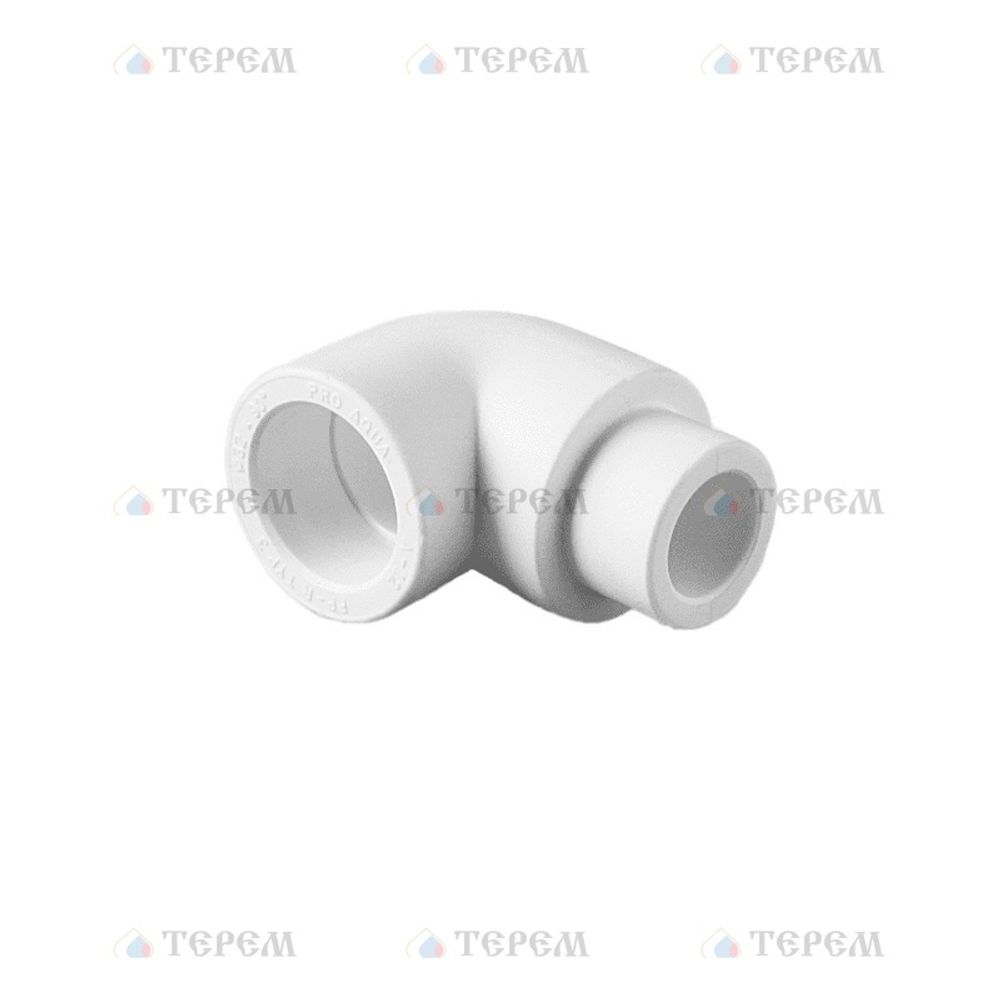 Pro Aqua PA13612P Pro Aqua d= 32 PP-R Угольник 90 градусов переходной Н-В Белый