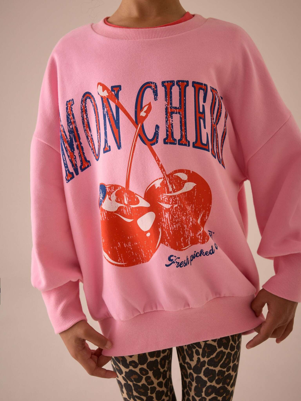 Толстовка и легинсы в комплекте для девочки Next E61-411, Розовый, Коричневый