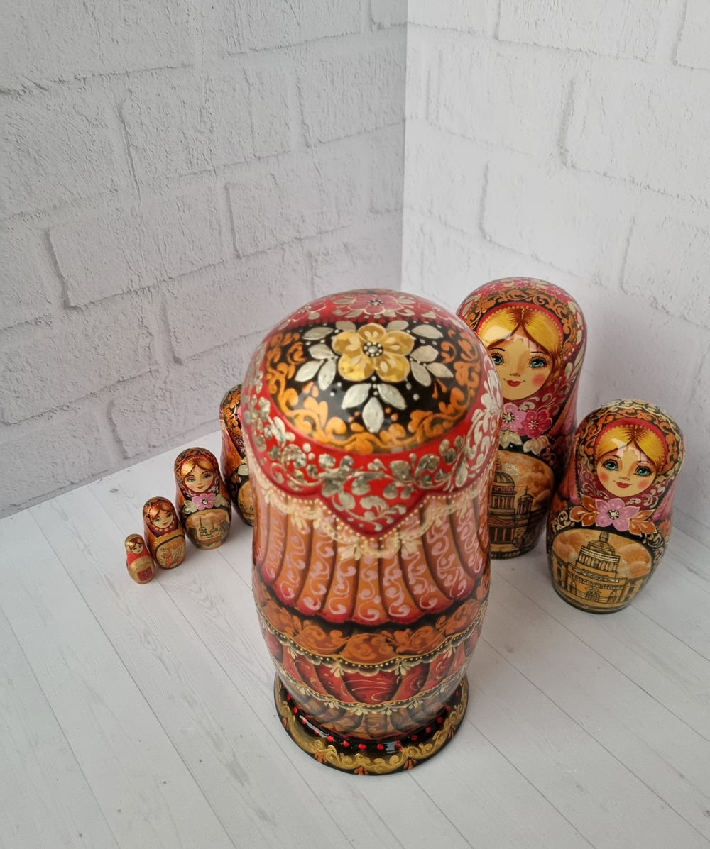 Матрешка "с видами города"  7мест