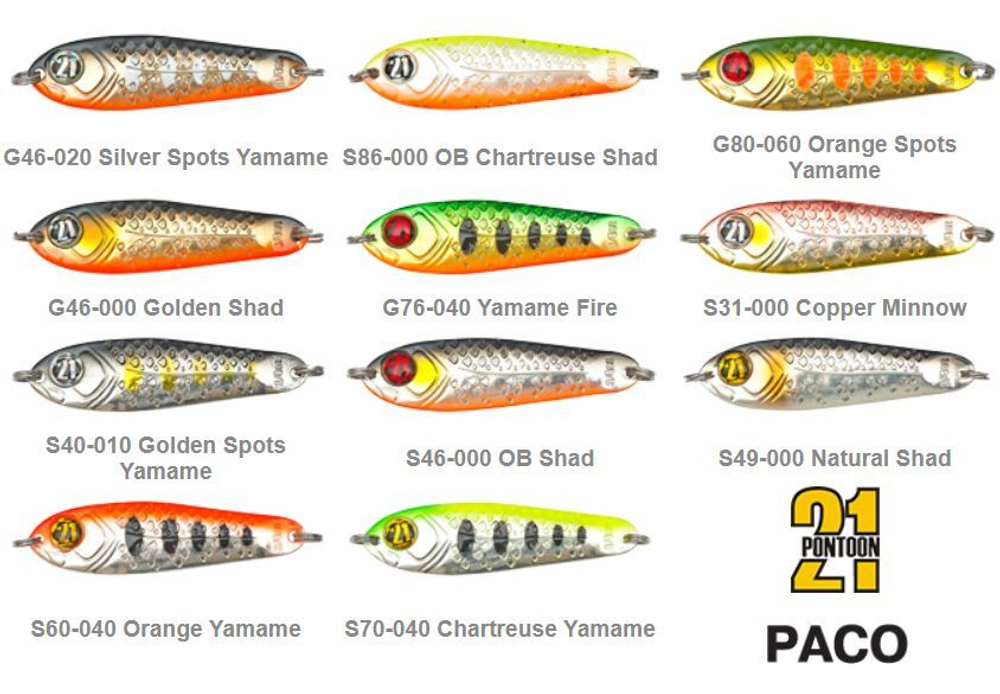 Блесна колебалка PACO, 3/8oz, S86-000, вес(гр) 10,5, (мм) 48