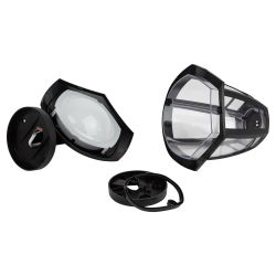 Садово-парковый светильник ЭРА ДБУ 07-8-006 Дели 3 черный 6 гранный настенный IP44 светодиодный 8Вт 3000K