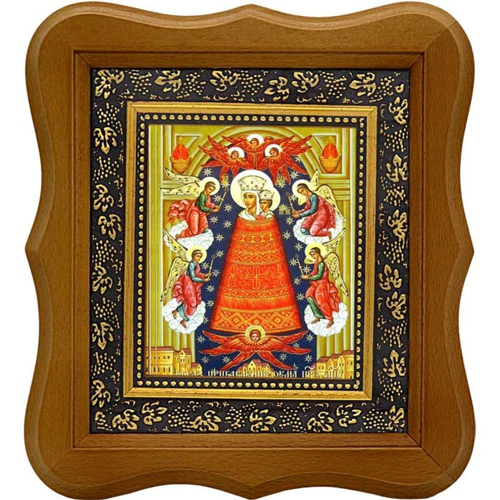 Прибавление ума (Подательница ума). Икона Божьей Матери на холсте.