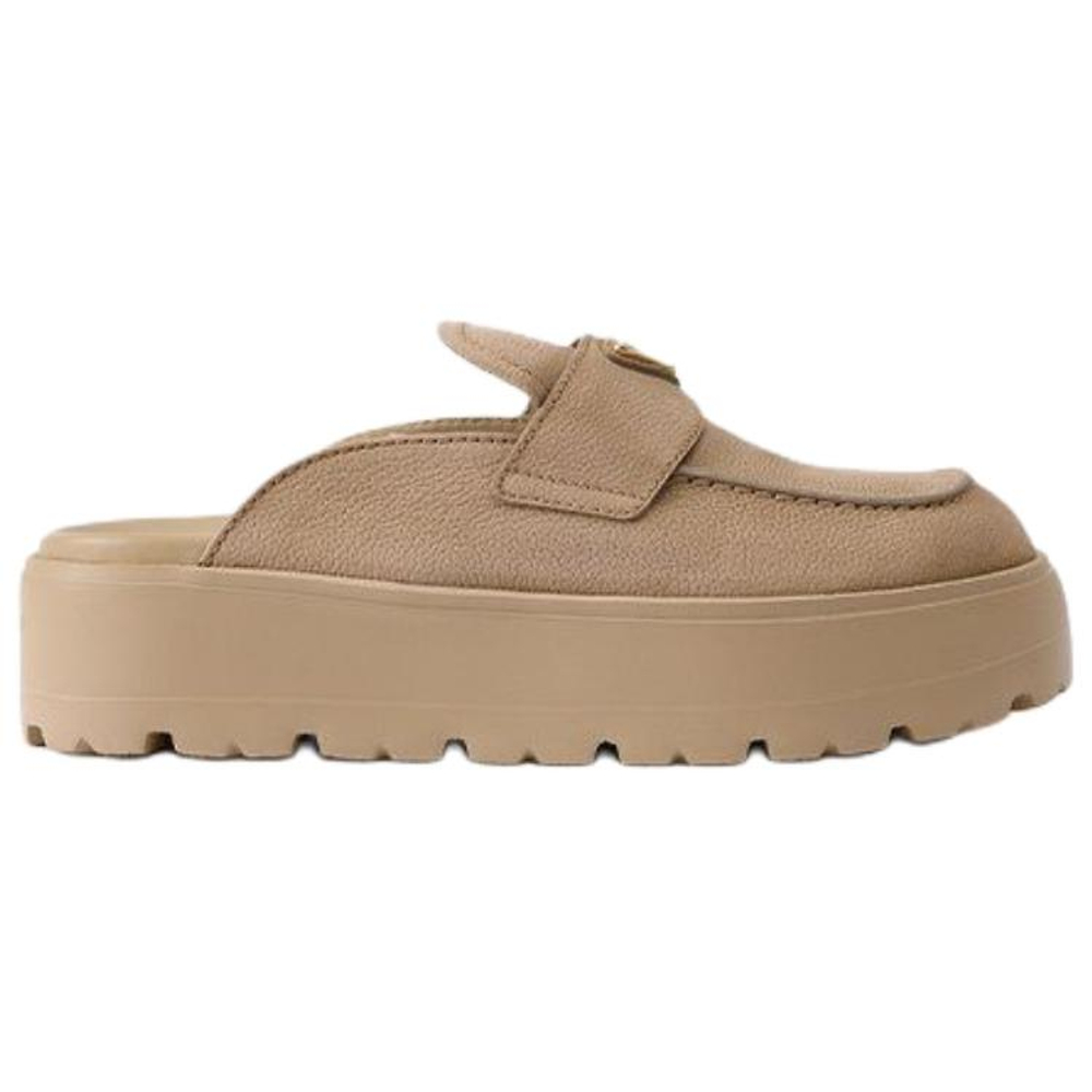 PRADA Closed Toe Slippers Women"s Desert Yellow