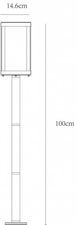 Уличный наземный высокий светильник Arte Lamp A4569PA-1BK