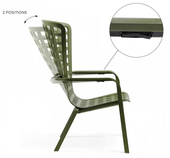 Пластиковое кресло Folio, цвет табак