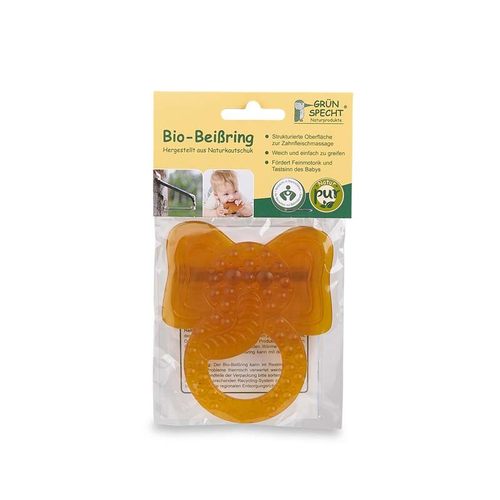 Кольцо для прикуса зеленого дятла из натурального каучука в виде слона