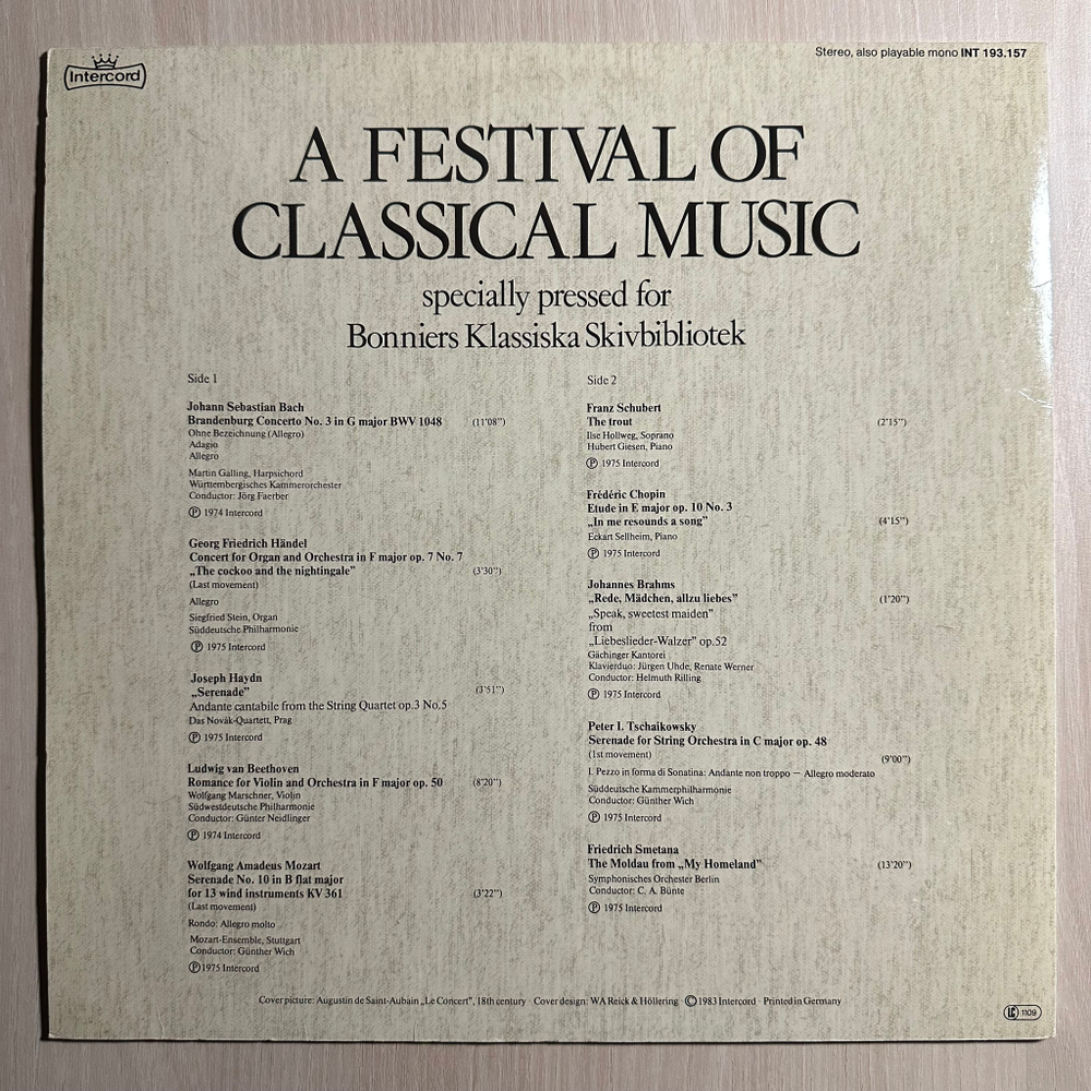 Сборник - Фестиваль классической музыки (Швеция 1983г.)