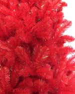 Искусственная красная елка «Искристая красная» (пвх) 240 см / 2.4 м