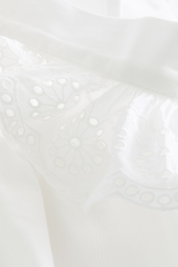 H&M HOME Хлопковый кухонный фартук с оборками, белый