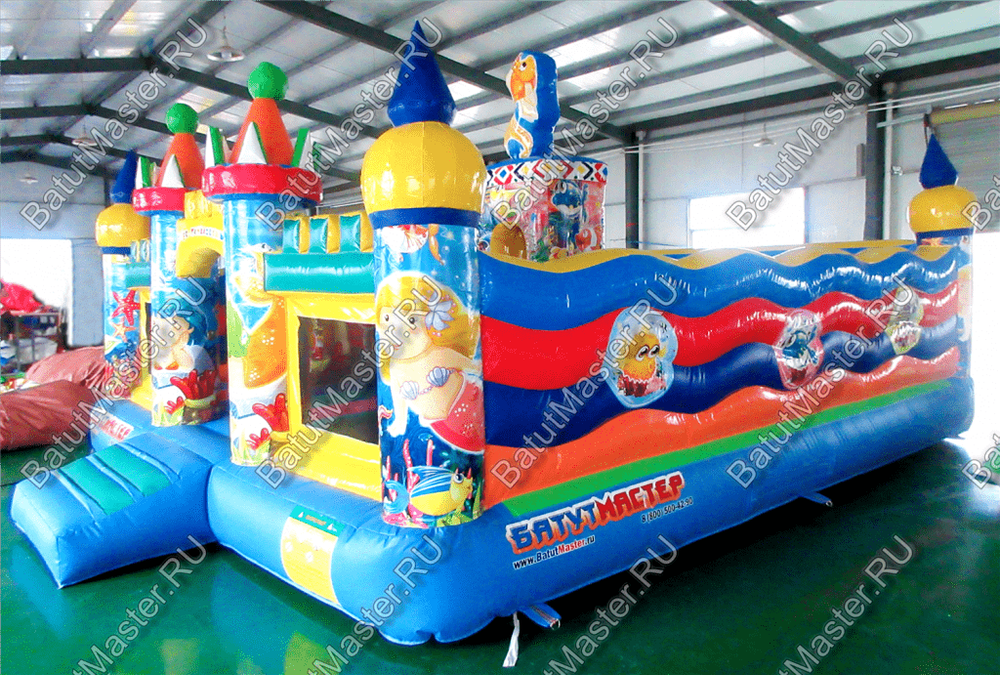 Коммерческий надувной батут "Приключения на море" 6*5*2,8 м