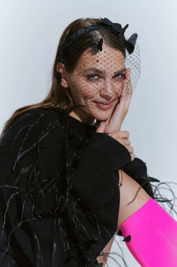 Вуаль с бабочками