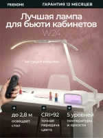 Светильник FRIENDME бестеневой настольный на струбцине светодиодный No. 15 белый с тройным источником света. Яркость - 1300 lum. 24W.