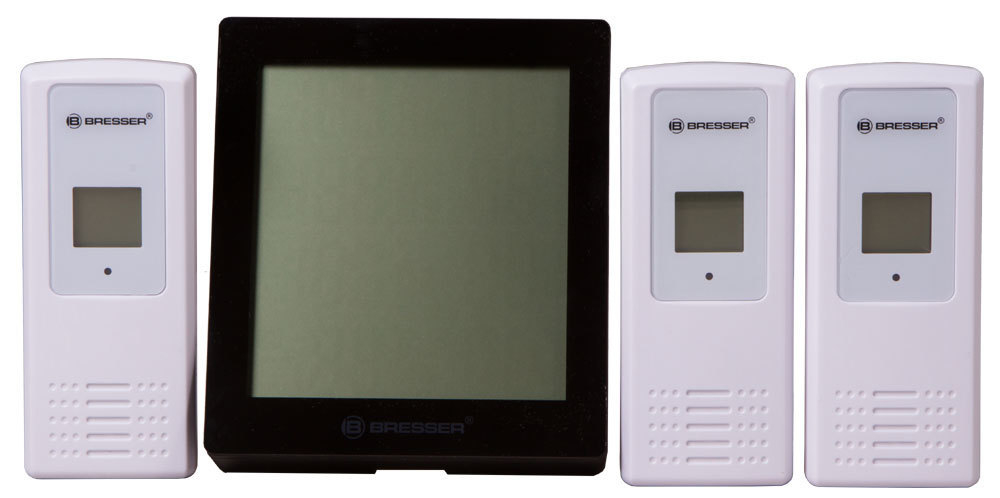 Термогигрометр Bresser Temeo Hygro Quadro, черная