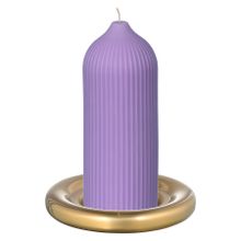 Свеча декоративная цвета лаванды из коллекции Edge, 16,5 см