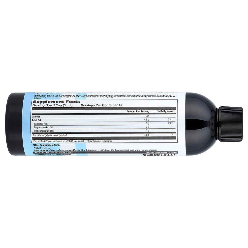 Nutra BioGenesis, Масло черного тмина, 236 мл (8 жидк. унц.)