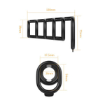 Черная насадка на пенис с подхватом мошонки Rodrigo