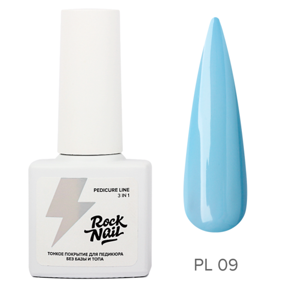 RockNail Однофазный Гель-лак Pedicure Line 09 Balance Board Queen, 6 мл