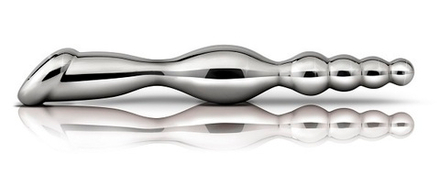 Двусторонний фаллоимитатор SLIM FAVE  METAL WORX