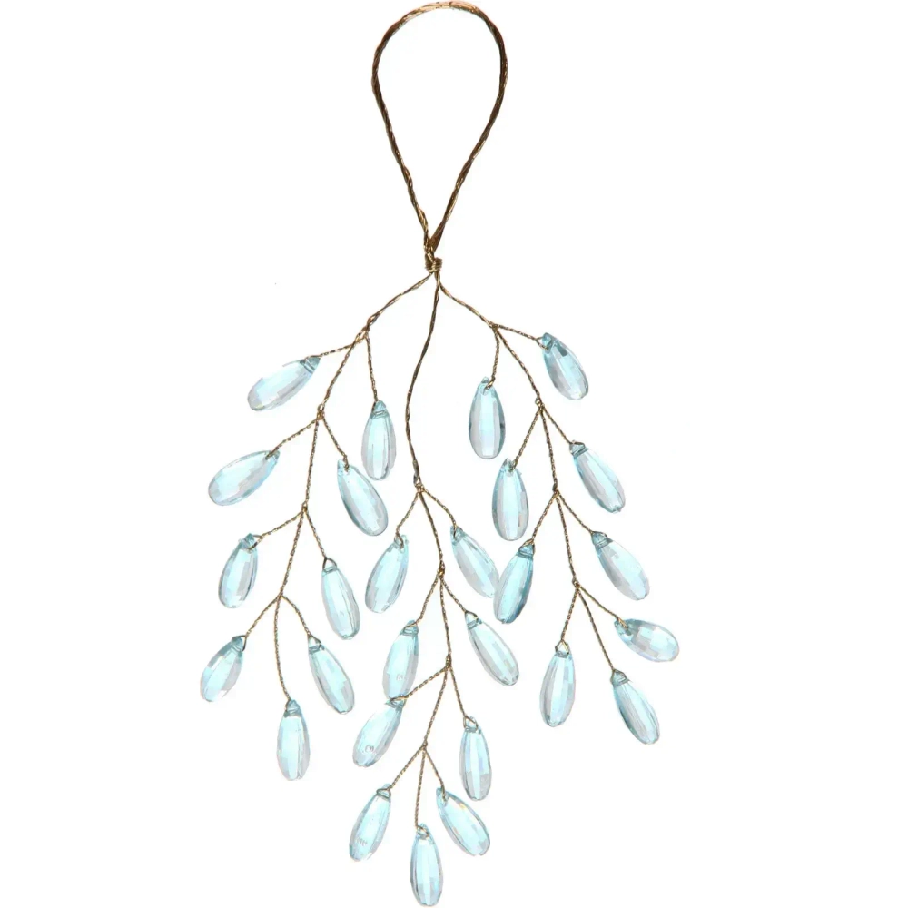 Ветка декоративная «Волшебство ночи» 20 см, Голубой