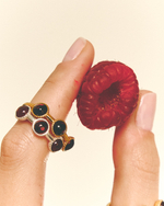 Кольцо КОЛТ с гранатами