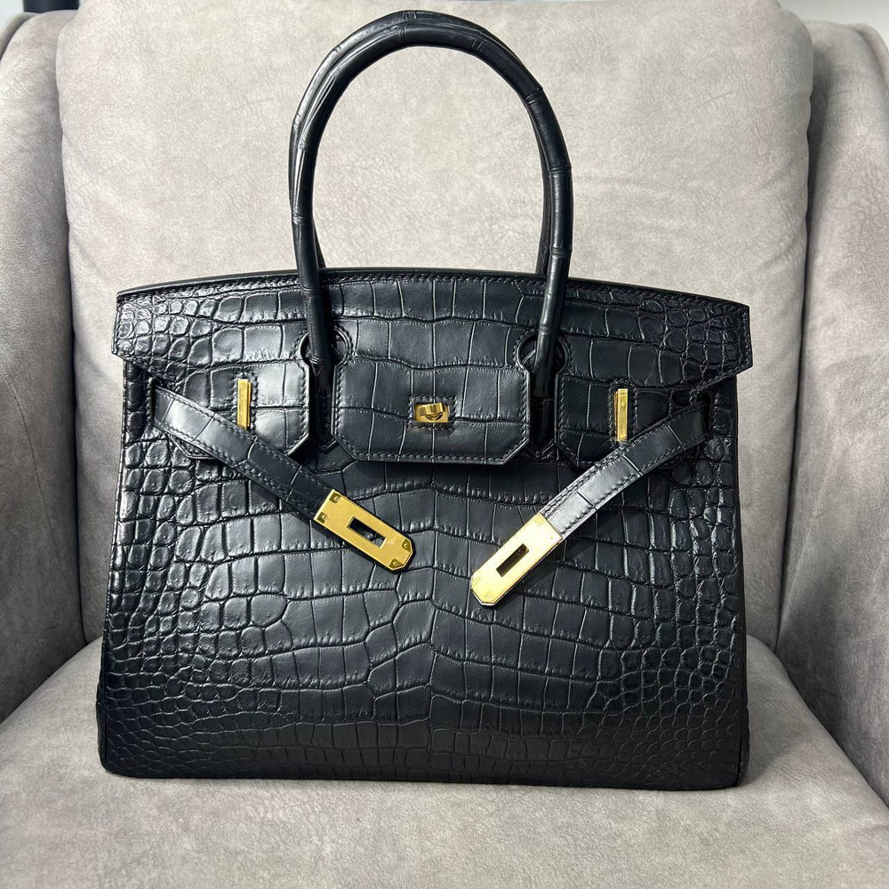 Сумка Hermes из кожи крокодила 30 см, арт. 478767781