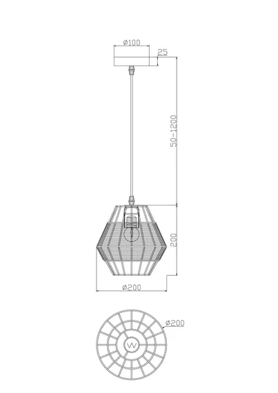 Подвесной светильник FR5335PL-01B1 Форма / Shape E27x1 Freya fr5335pl-01b1