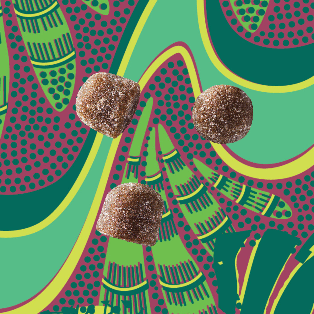 Kuli Kuli, жевательные таблетки с суперфудами, моринга и чага, вкус ягодного ассорти, 60 жевательных таблеток на растительной основе