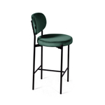 Стул полубарный Mason, бархат зеленый 19