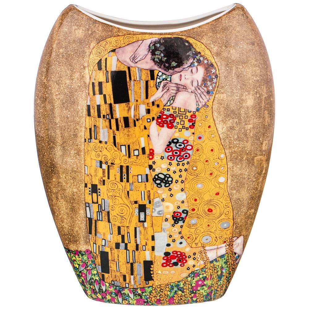 ВАЗА LEFARD "ПОЦЕЛУЙ" (Г. КЛИМТ) 20,5СМ, ЗОЛОТАЯ (КОР=18ШТ.)