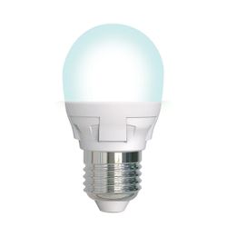 LED-G45 7W-4000K-E27-FR-DIM PLP01WH Лампа светодиодная. диммируемая. Форма шар. матовая. Серия Яркая. Белый свет 4000K. Картон. ТМ Uniel.
