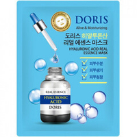 [DORIS] Тканевая маска для лица ГИАЛУРОН HYALURONIC ACID Real Essence Mask, 1 шт*25 мл