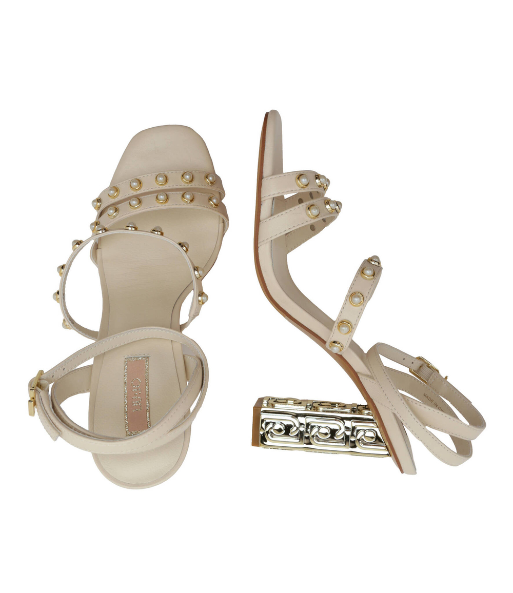 Кожаные туфли на шпильках Liu Jo - кремовый(SA3107 P0062)