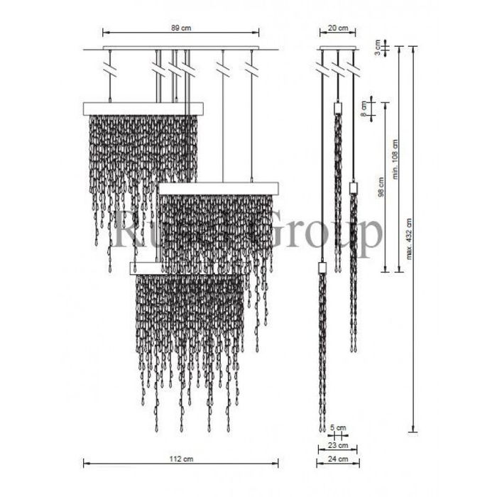 Подвесной светильник Swarovski CRYSTALLINE SCR135