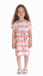 Платье летнее трикотажное для девочки 2-8 лет Fleur de Vie
