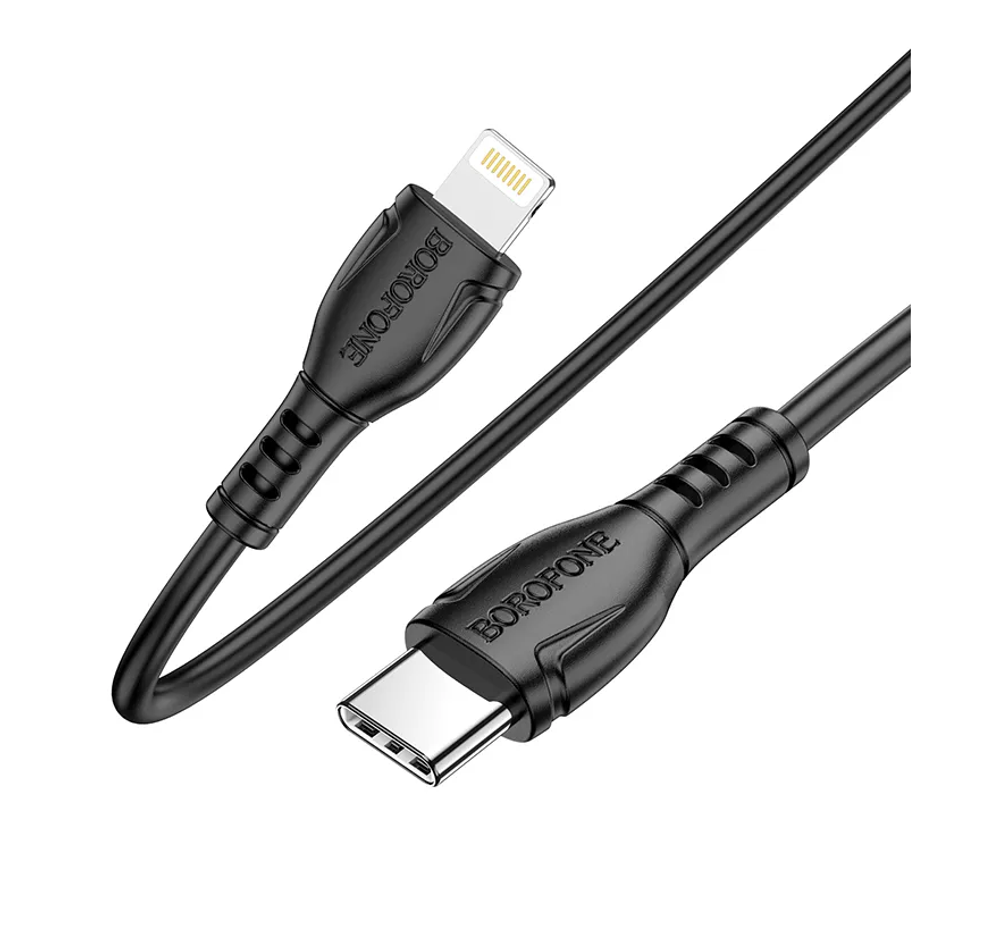 Кабель Lightning -TypeC BOROFONE BX51 PD 12W (черный) 1м