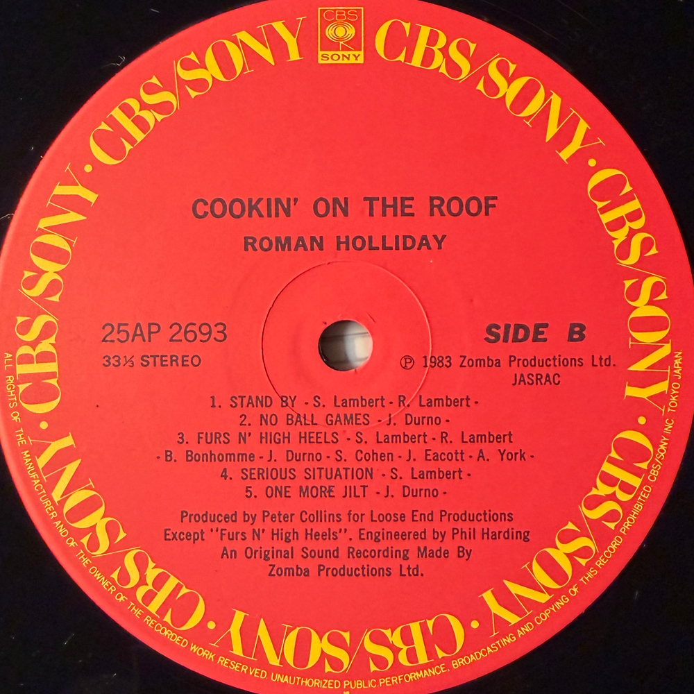 Roman Holliday ‎– Cookin' On The Roof (Япония 1983г.) Т