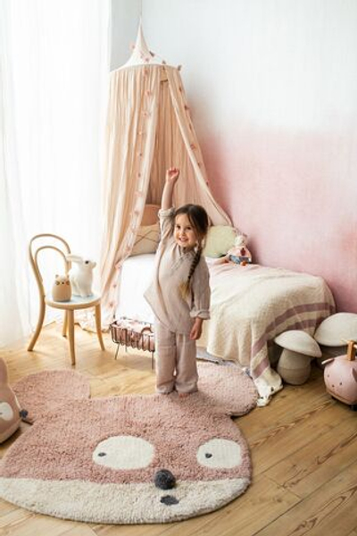 Шерстяной стираемый ковер Lorena Canals Miss Mighty Mouse (100 x 120 см)