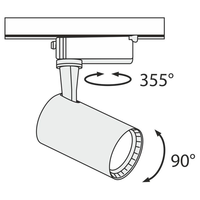 Трековый светильник Maytoni TR003-1-6W3K-W