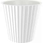 Горшок для цветов пластиковый 3,3л d-19см «Sand» c дренажной вставкой, белый