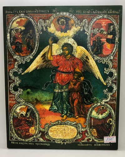 Архангел Михаил икона на левкасе 24х19