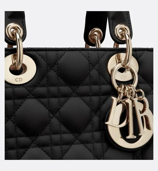 Сумка Dior Lady Dior My Abcdior, модель маленького формата черный