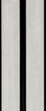 Панель ПВХ Санторини белый, 3000*125*8 мм