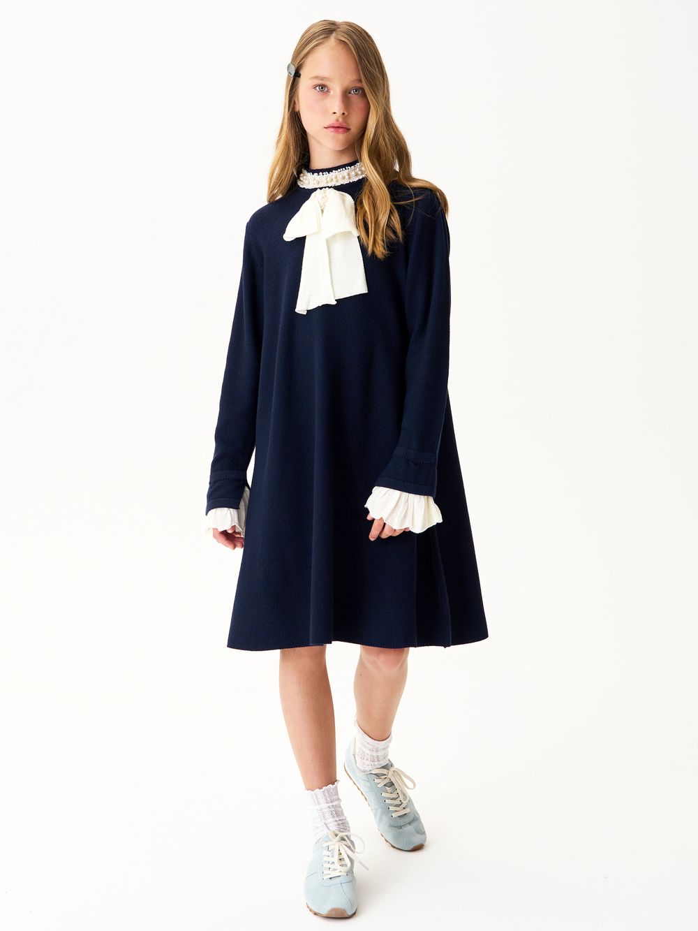 Платье для девочки AT1400 синий