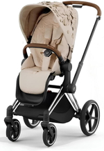Прогулочная коляска Cybex Priam IV Chrome Brown Simply Flowers Beige (Nude Beige)