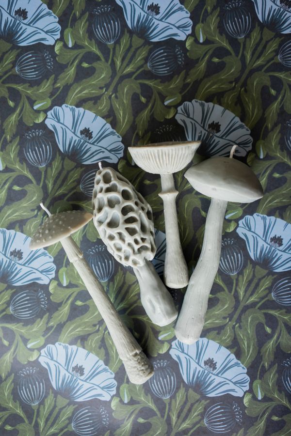 Свеча Гриб Сморчок серый (Пачули и дерево) - фото 3