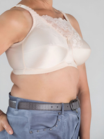 Бюстгальтер 75A с высоким декольте без косточек после мастэктомии