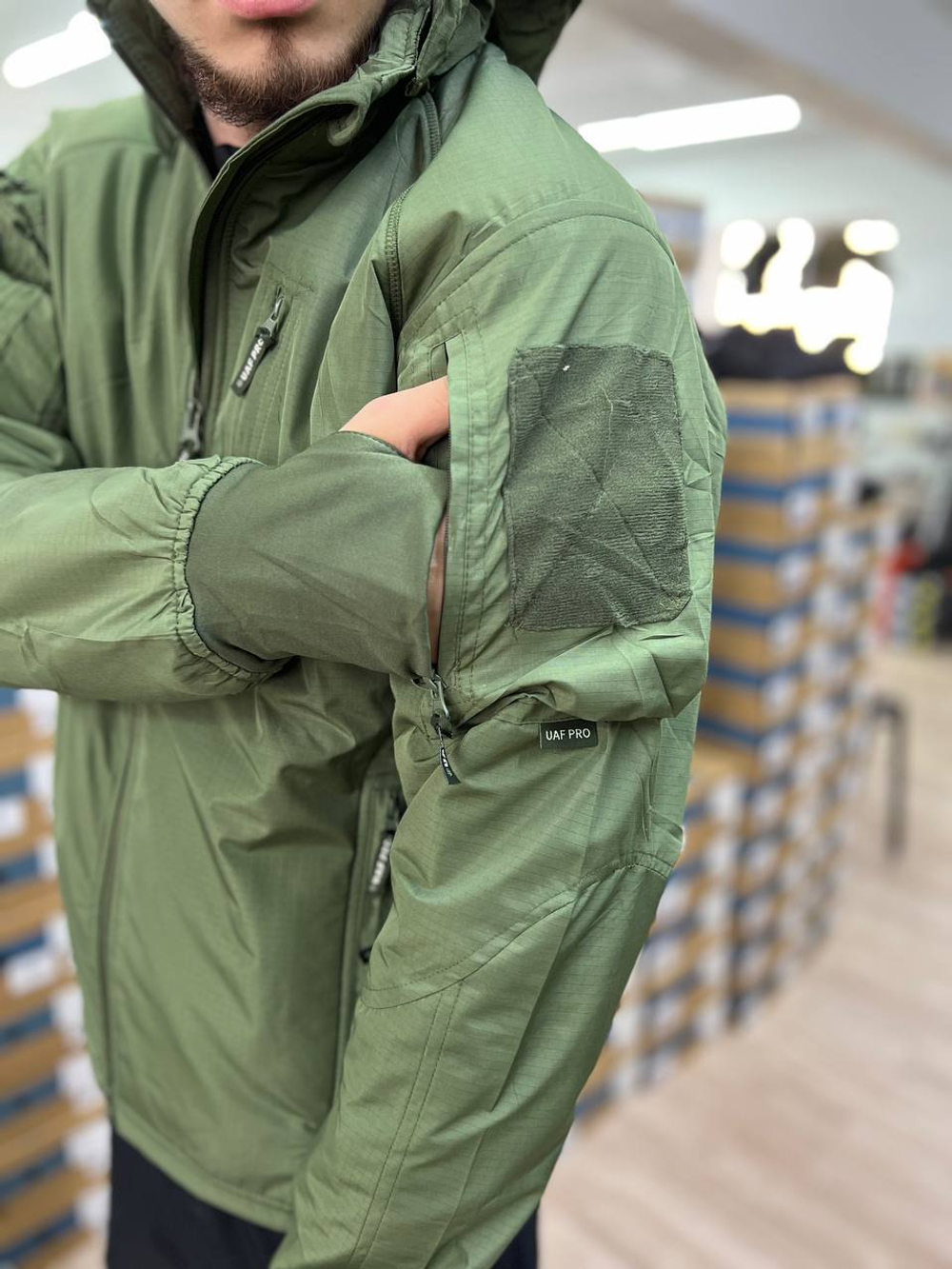 Куртка с мягкой подкладкой / олива